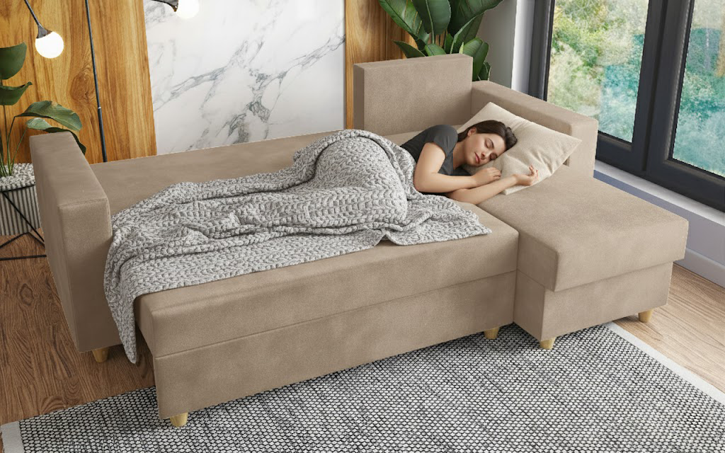 Extendable corner sofa Fabiola, beige  4